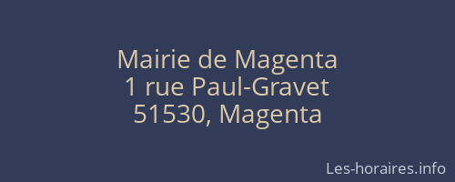 Mairie de Magenta