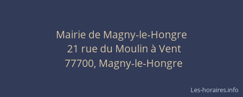 Mairie de Magny-le-Hongre