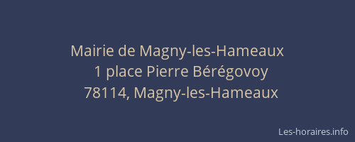 Mairie de Magny-les-Hameaux