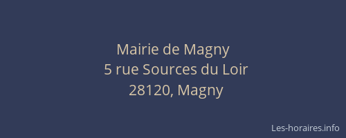 Mairie de Magny