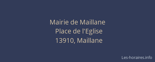 Mairie de Maillane