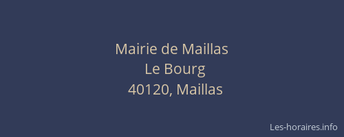 Mairie de Maillas