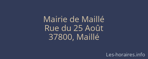 Mairie de Maillé
