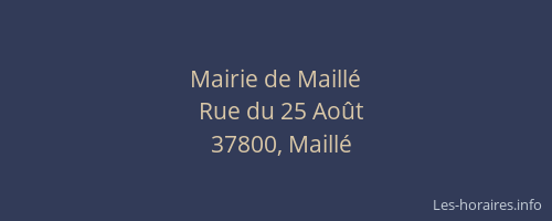 Mairie de Maillé