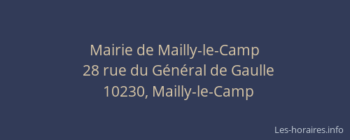 Mairie de Mailly-le-Camp