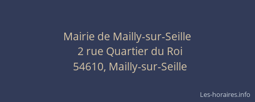 Mairie de Mailly-sur-Seille