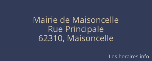 Mairie de Maisoncelle