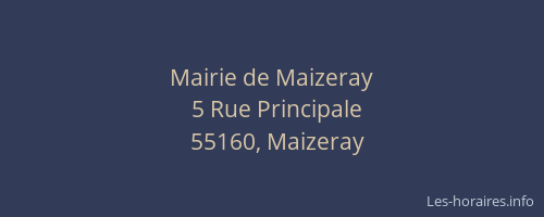 Mairie de Maizeray