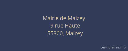 Mairie de Maizey
