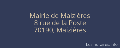 Mairie de Maizières