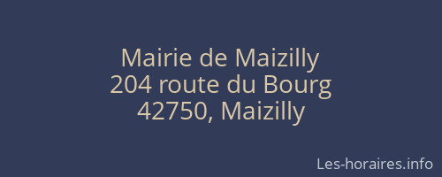 Mairie de Maizilly