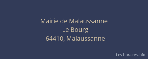 Mairie de Malaussanne