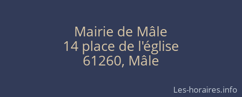 Mairie de Mâle