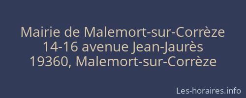 Mairie de Malemort-sur-Corrèze