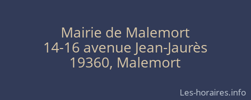 Mairie de Malemort