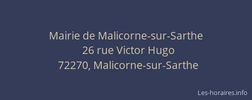 Mairie de Malicorne-sur-Sarthe