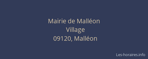 Mairie de Malléon