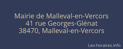 Mairie de Malleval-en-Vercors