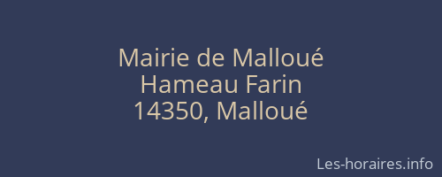 Mairie de Malloué