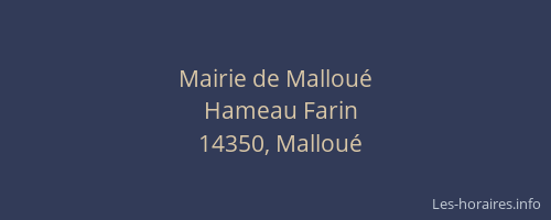 Mairie de Malloué