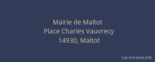 Mairie de Maltot