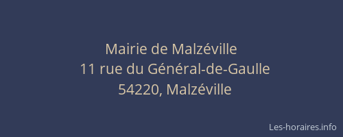 Mairie de Malz&eacute;ville