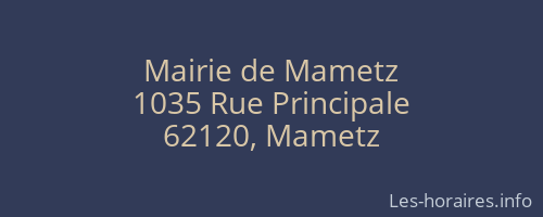 Mairie de Mametz