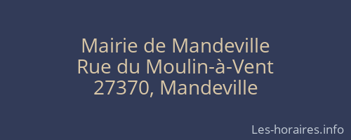 Mairie de Mandeville