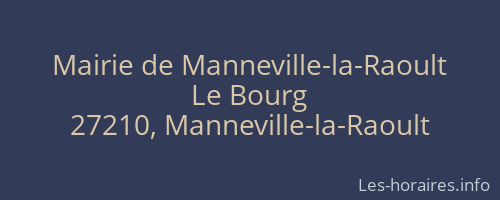 Mairie de Manneville-la-Raoult