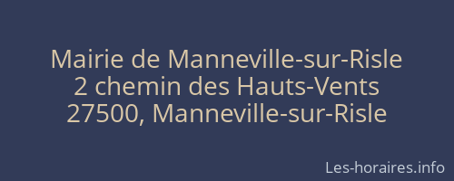 Mairie de Manneville-sur-Risle