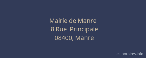 Mairie de Manre