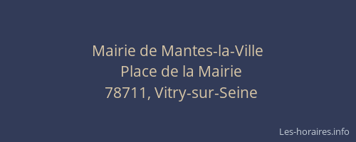 Mairie de Mantes-la-Ville