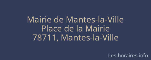 Mairie de Mantes-la-Ville