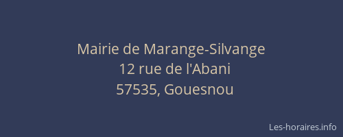 Mairie de Marange-Silvange