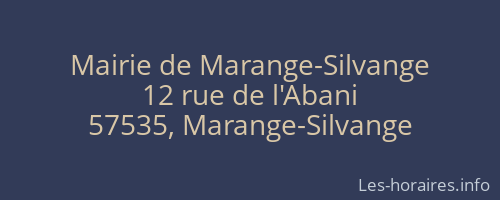 Mairie de Marange-Silvange