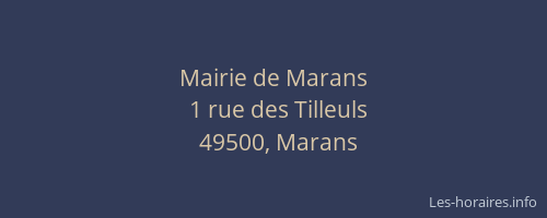 Mairie de Marans