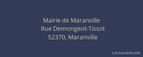 Mairie de Maranville