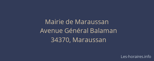 Mairie de Maraussan