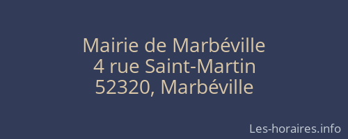 Mairie de Marbéville