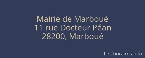 Mairie de Marboué