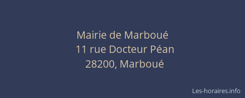 Mairie de Marboué