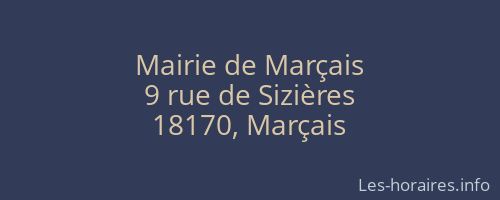 Mairie de Marçais