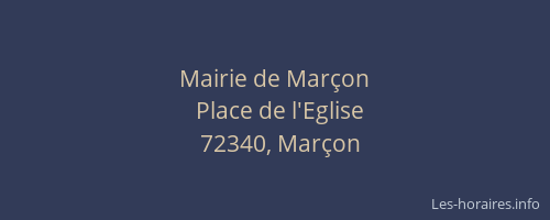 Mairie de Mar&ccedil;on