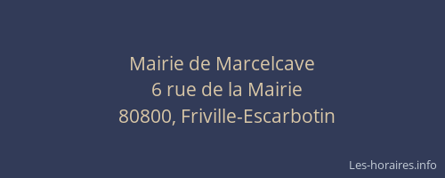 Mairie de Marcelcave