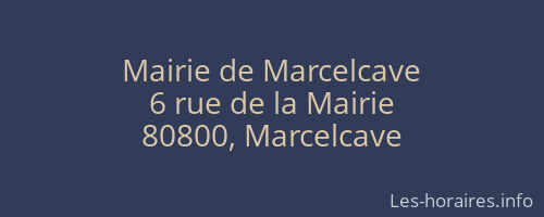 Mairie de Marcelcave