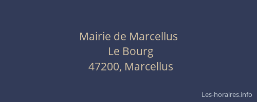 Mairie de Marcellus