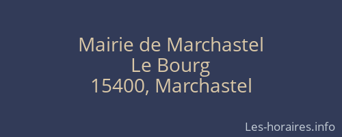 Mairie de Marchastel