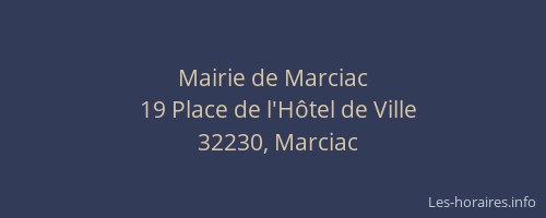 Mairie de Marciac