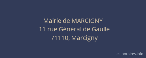 Mairie de MARCIGNY