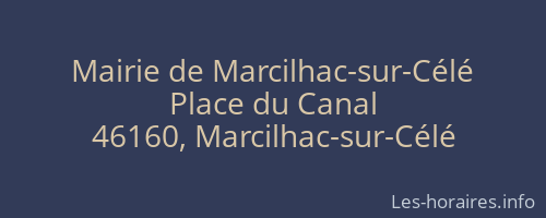 Mairie de Marcilhac-sur-Célé